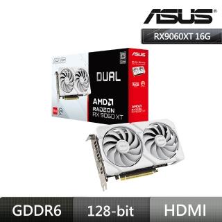 【ASUS 華碩】DUAL-RX9060XT-16G-WHITE 顯示卡