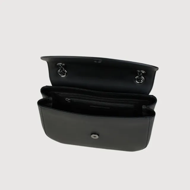 【BRAUN BUFFEL 德國小金牛】卡諾 肩包-黑色/麥色(BF871-27-BK/BRA) 女包送禮推薦