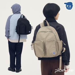 【plain-me】小P社長 後背包 背包 書包 雙口袋 防潑水 大容量 PPP3001-261