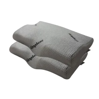 【Beroso 倍麗森】買一送一石墨烯能量護頸益眠記憶枕頭(透氣親膚 益眠機能枕 石墨烯枕煥新)