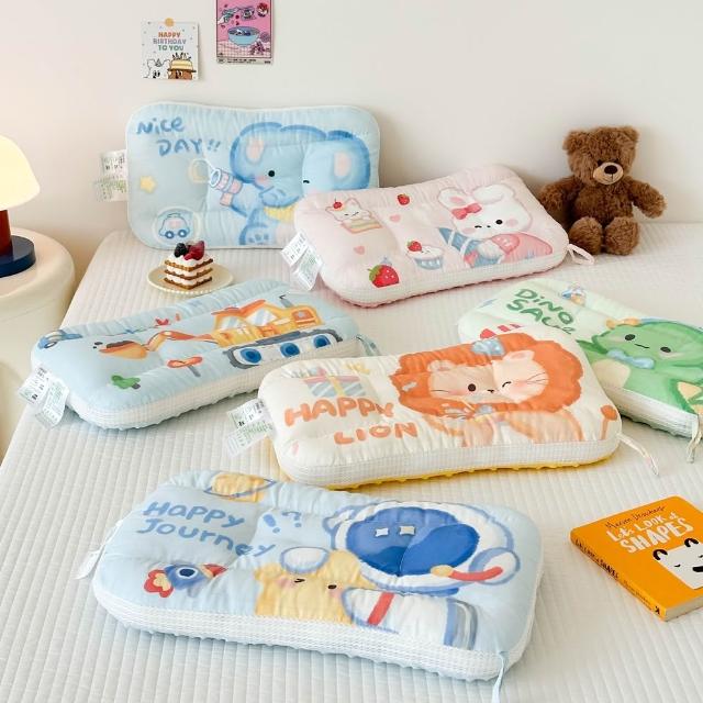 【Annette】60s長絨棉可水洗大圖案兒童安撫枕頭(買一送一)