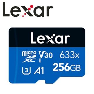 【Lexar 雷克沙】256GB microSDXC UHS-I A1 U3 V30 633x 記憶卡