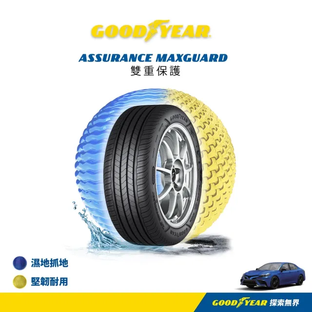【GOODYEAR 固特異】Autocare旗艦館 Assurance Maxguard 195/60R16 四入組(濕抓耐用雙重保護)