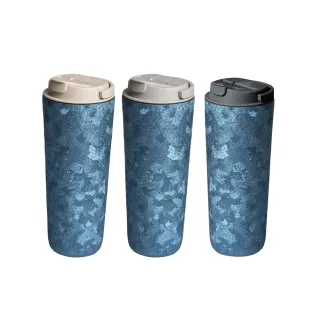 【Titanium 鈦造】純鈦跳跳杯 晶鈦系列-碧晴藍 800ml (保溫瓶 台灣鈦杯 鈦金屬 長效保溫 環保杯)