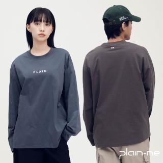 【plain-me】長袖 長TEE 上衣 大學T 素Tee PLAIN LOGO PLN0140