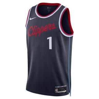 【NIKE 耐吉】背心 男 球衣 NBA快艇隊 LAC MNK DF SWGMN JSY ICN 24 灰黑 FQ4702-422