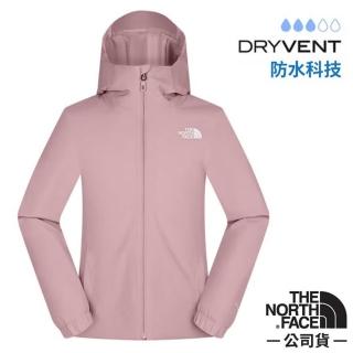 【The North Face】女 QUEST MONO INS 3.0防風防水透氣化纖保暖連帽外套夾克/ 8HRN-0SO 晶瑰粉