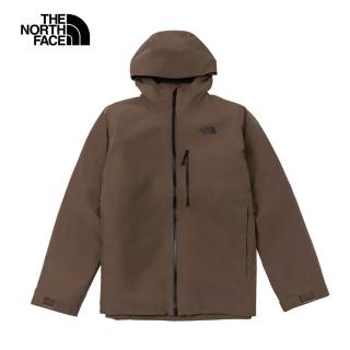 【The North Face】北面男款棕色DryVent防水透氣保暖連帽羽絨內裡三合一外套｜83SL1OI