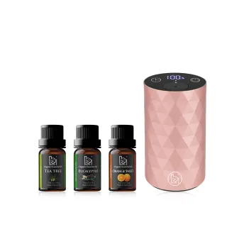 【Bonnie House 植享家】雙有機精油5ml（三入組）+馨馨香息賞香儀