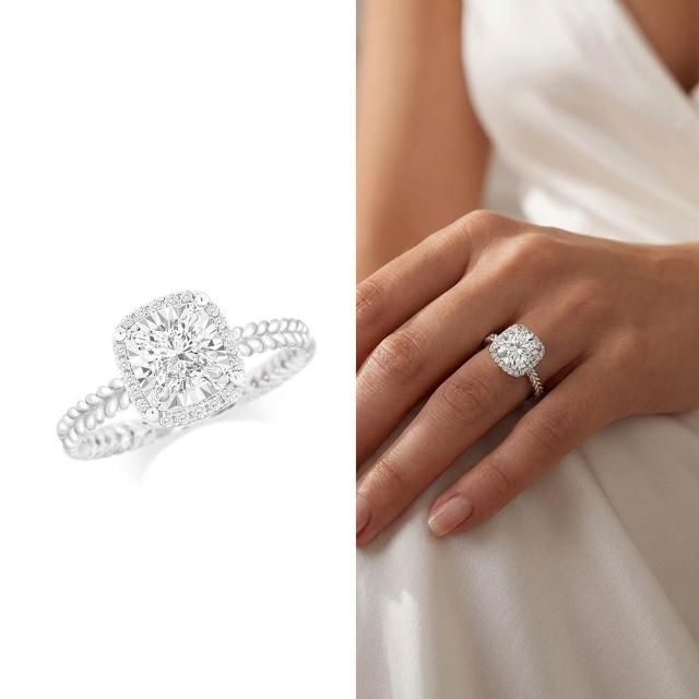 【AURORA 歐羅拉】GIA 50分D color天然真鑽石18K金鑽戒 美好盛典