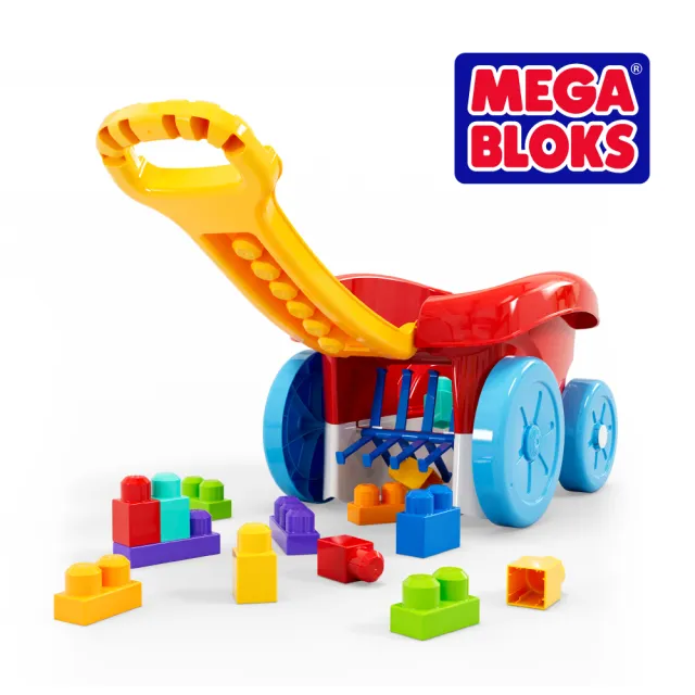 【Mega Bloks 美高積木】美高積木收集車(寶寶安撫/嬰兒玩具/彌月禮/新生兒)