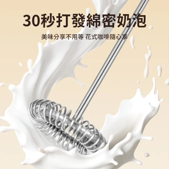 【SUNORO】義式咖啡電動奶泡器 分離式手持自動打發器 家用電動打蛋器攪拌器 快速起泡牛奶奶泡機 多用途