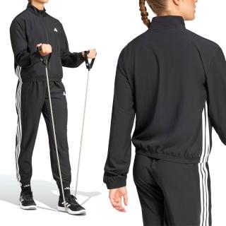 【adidas 愛迪達】Te 3s Woven Jkt 女款 黑色 吸濕排汗 立領 運動 外套 JD6539