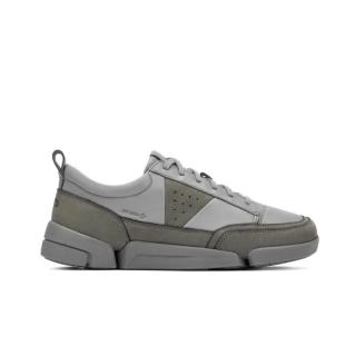 【Clarks】男鞋 三瓣鞋2.0 Trigenic Met GTX異材質拼接設計輕盈寬楦GTX防水休閒鞋(CLM87396C)