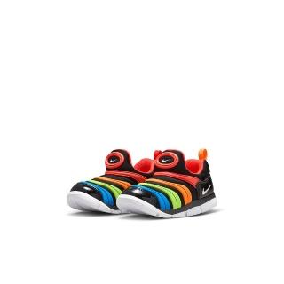 【NIKE 耐吉】運動鞋 童鞋 小童 兒童 毛毛蟲鞋 套腳式 DYNAMO FREE TD 藍紅 343938-018