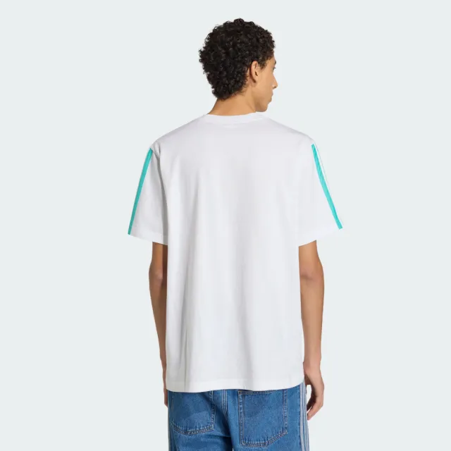 【adidas 愛迪達】MERCEDES AMG PETRONAS F1 短袖上衣(KE8162 男款短袖T恤 落肩設計 白色)