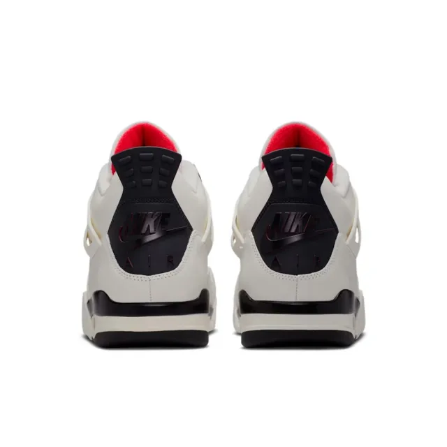 【NIKE 耐吉】Air Jordan 4 Retro 奶油白 大學紅 AJ4 緩震 氣墊 休閒鞋 運動鞋 男鞋 IM4002-100