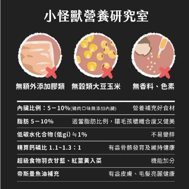 【怪獸部落】犬用1種肉無膠主食罐165gx12入-鱉肉鱉蛋(狗主食罐 全齡適用)