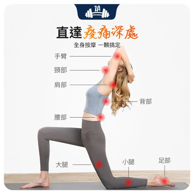 【ZA 喆安】Fitness 筋膜球(瑜珈/健身/肌肉放鬆/按摩球)