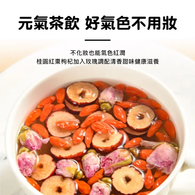 女神殿｜玫瑰桂圓紅棗枸杞茶（女神四物茶）X4袋組(養生茶、元氣茶、補氣茶、機能茶、四物美妍茶)