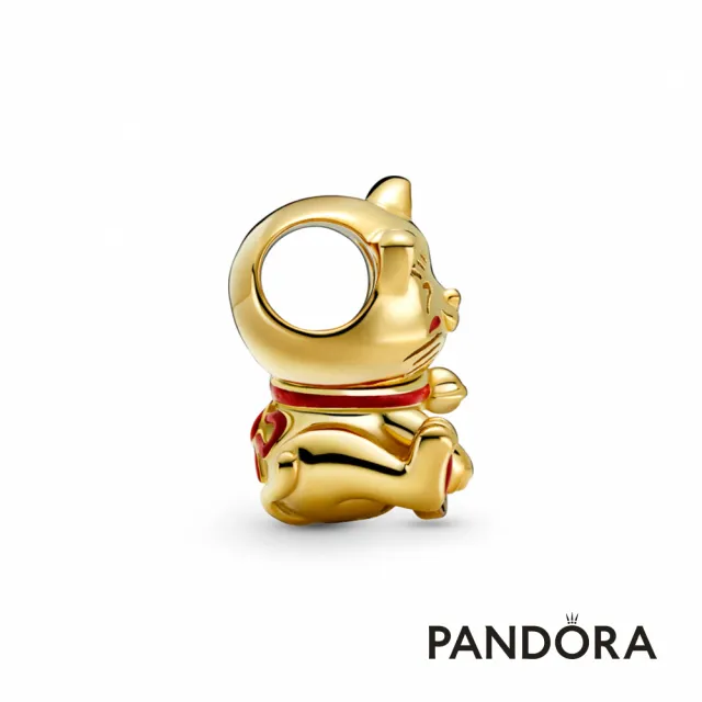 【Pandora 潘多拉】可愛招財貓串飾