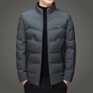 【巴黎精品】限時搶購 真羽絨90%白鴨絨羽絨外套羽絨衣夾克(保暖短版羽絨休閒男外套4色a1is44 5Q)