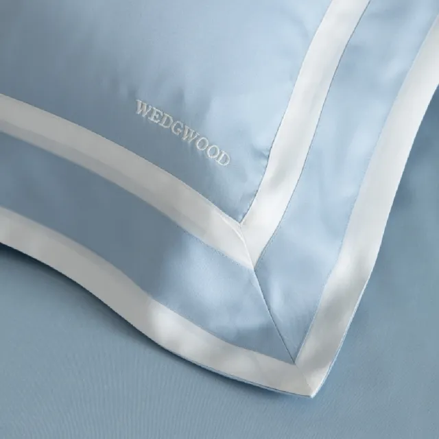 【WEDGWOOD】天絲兩用被床包枕套四件組 雙人｜簡意素色(60支300織)