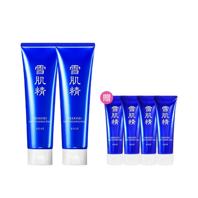 【KOSE 高絲】雪肌精 淨透洗顏霜限量禮盒(130gx2贈40gx4)