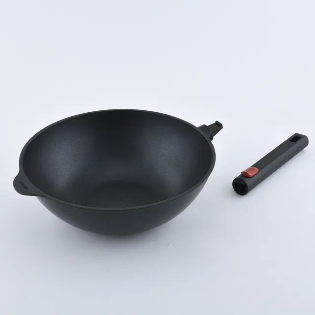 【Woll】Eco Diamond Logic QXR 中式炒鍋 28cm (電磁爐 IH爐可用)(平輸品)