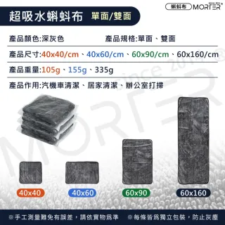 【MorTer】蝌蚪布 洗車毛巾 60x90cm-雙面 彩色 (擦車布/吸水布/蝌蚪吸水布/蝌蚪毛巾/加厚毛巾/擦車巾)