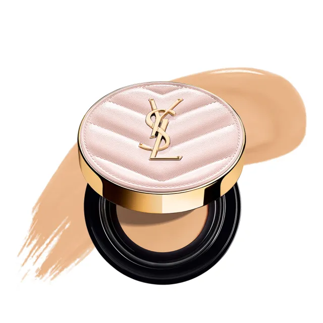 【YSL】官方直營 情挑水光彩妝組(粉氣墊+新品潤唇膏)