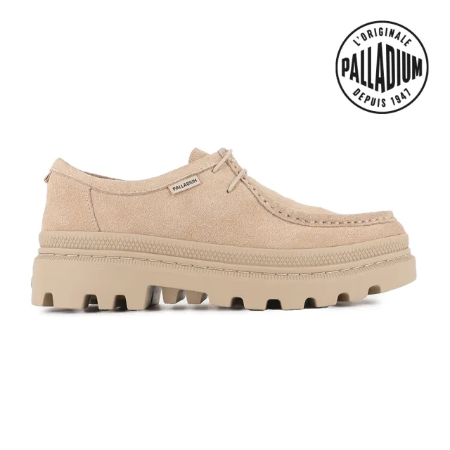【Palladium】PALLATROOPER LOAF S 麂皮復古橡膠大底樂福鞋/休閒鞋-男鞋/女鞋-沙色(79526-257-M)