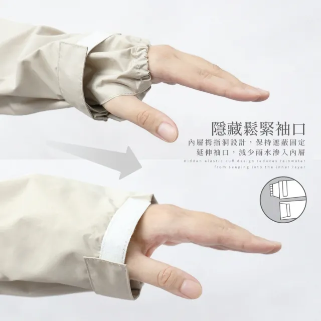 【雨之情】時尚高機能套裝雨衣(兩件式雨衣 防水拉鍊 風雨衣 防水雨衣)