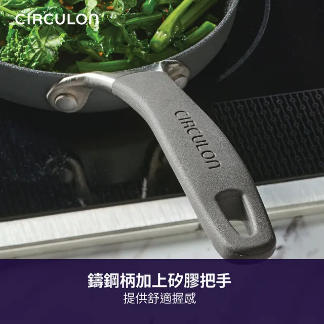 【MEYER 美亞】CIRCULON 圈圈鍋 A1系列 極致抗刮不沾平底鍋16cm(IH/電磁爐/洗碗機/不鏽鋼鏟適用)