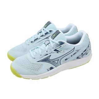 【MIZUNO 美津濃】羽球鞋 Sky Blaster 4 寬楦 男鞋 藍 室內運動 羽排鞋 71GA2533-21