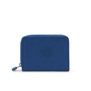 【KIPLING官方旗艦館】休閒藍短夾-MONEY LOVE