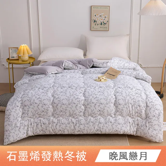 【日禾家居】買一送一 石墨烯保暖水洗被2.5KG 棉被 冬被(雙人180X210cm 多色選)