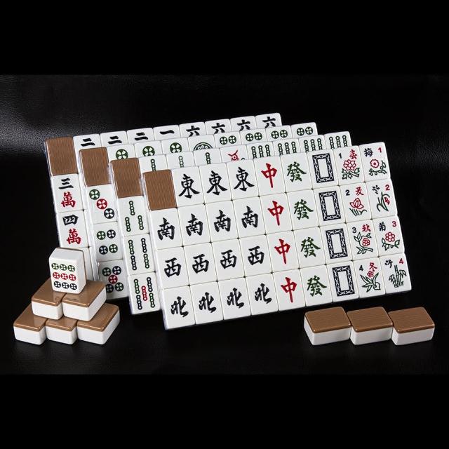 【商密特】電動桌專用磁性麻將-奶茶色(台灣刻工標準版36#規格)