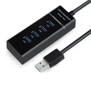【LineQ】USB3.0 HUB 4Port一對四埠高速集線器(KU303)