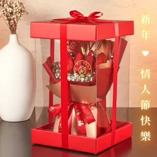 【MyDearStrawberries】新年一路發草莓花束禮盒組(水果花束/情人節/告白/生日禮物/草莓)