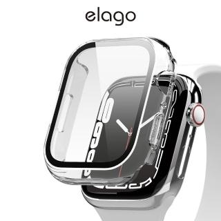 【Elago】Apple Watch 9H強化玻璃透明錶殼 S11 10 9 8 7