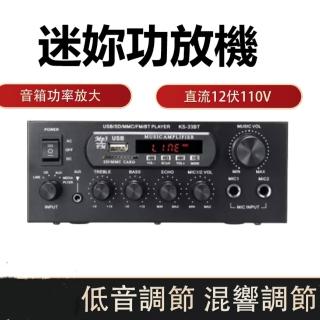 擴大機迷妳藍芽功放機音箱擴大器功放器-110V(車家兩用/插卡U盤收音/擴大機/K3)