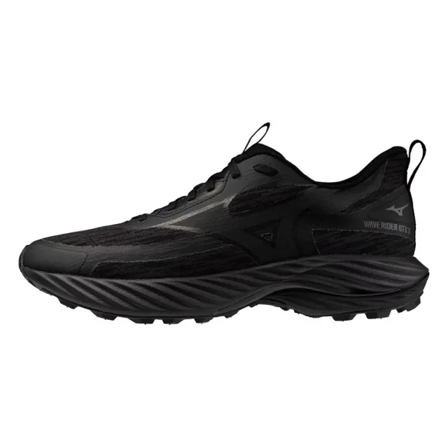 MIZUNO 美津濃】Wave Rider GTX 3 2E 男慢跑鞋寬楦防水跑鞋黑