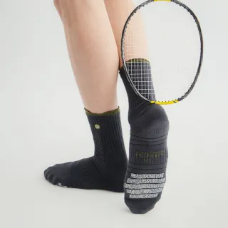 【FOOTER除臭襪】吸震防滑羽球襪(ZH155-深灰)
