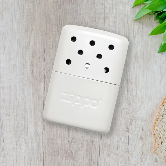 【Zippo】暖手爐懷爐-小型珍珠白-6小時＋355MLZippo專用油(暖手爐 懷爐)