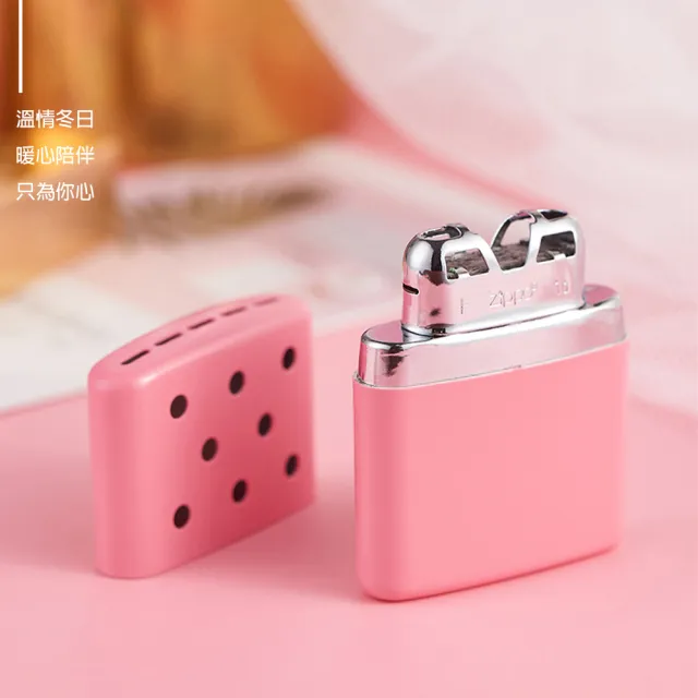 【Zippo】暖手爐 懷爐-小型粉紅色-6小時＋355MLZippo專用油(暖手爐 懷爐)