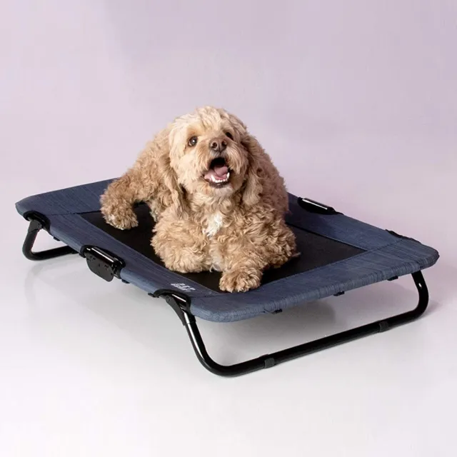 【PET GEAR】寵物防汙通風架高床涼床-藍湖(S)(PG-6230LBA)