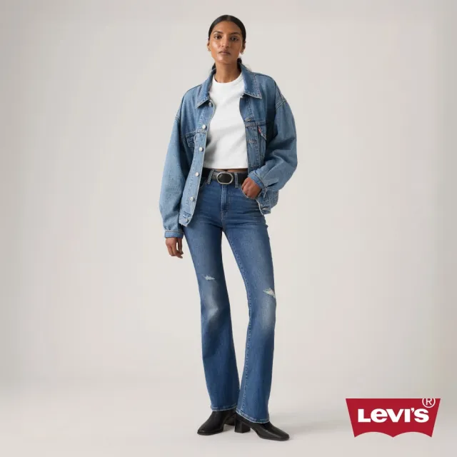 【LEVIS】726™ 高腰喇叭牛仔褲 / 破壞加工 女生牛仔褲 熱賣單品 A3410-0163