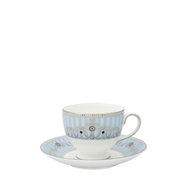 【WEDGWOOD】雅麗珊卓英式高腳杯碟180ml 粉藍(官方直營)