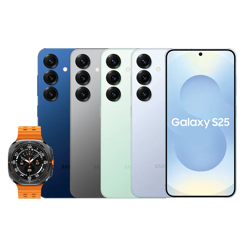 Watch Ultra組【Samsung 三星】Galaxy S25 5G 6.2吋(12G/256G/高通驍龍8 Elite/5000萬鏡頭畫素/AI手機)